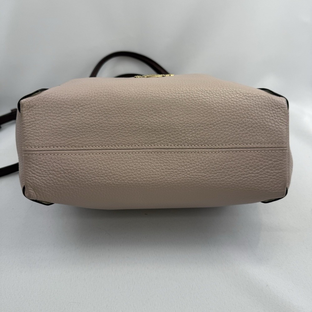 Coach Pink and Brown Leather Satchel - Picture 10 of 16